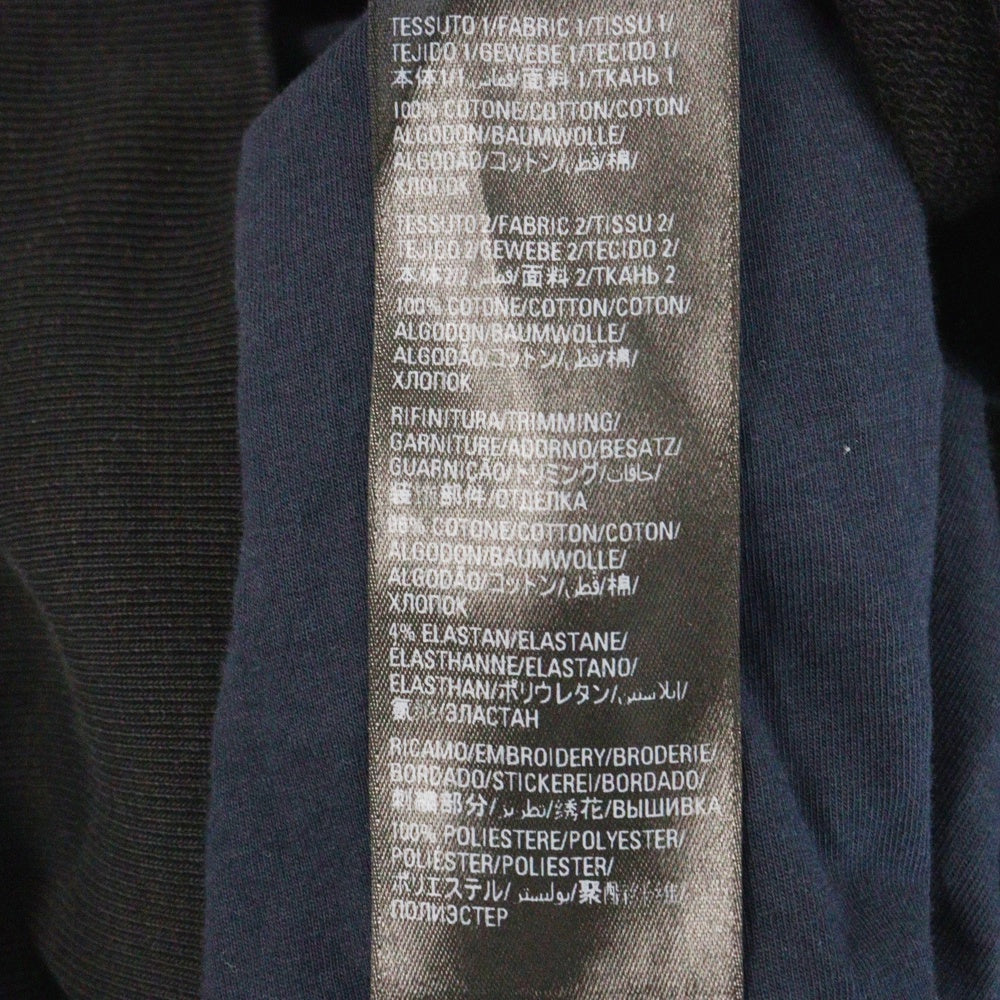 BALENCIAGA(バレンシアガ) 22AW Be differrent Hoodie デストロイ加工 Be differrent刺繍レイヤードプルオーバースウェットパーカー フーディー ブラック 720406 TNVB4