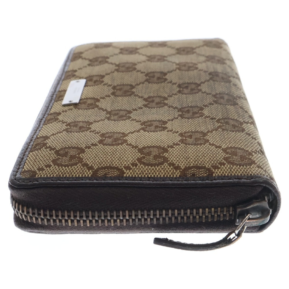 GUCCI(グッチ) GG Canvas Round Zipper Wallet 112724 GGキャンバス ラウンドジップ ウォレット 長財布 ベージュ