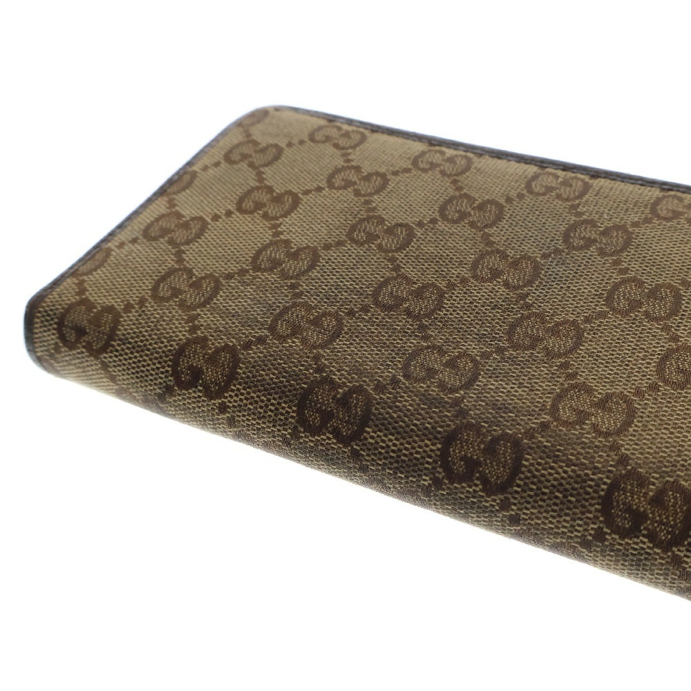 GUCCI(グッチ) GG Canvas Round Zipper Wallet 112724 GGキャンバス ラウンドジップ ウォレット 長財布 ベージュ