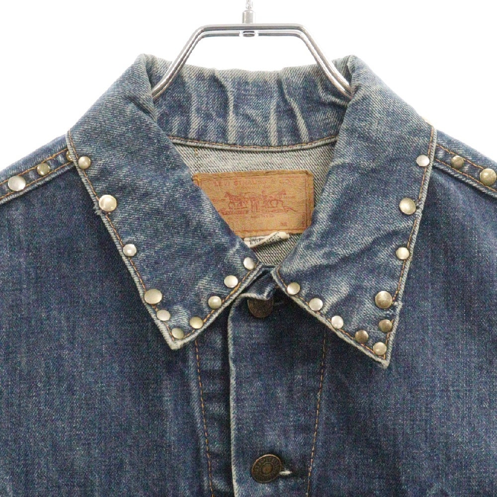 Levi's(リーバイス) 70s VINTAGE 70505 4th Studs Denim Jacket BIG E ヴィンテージ ボタン裏526 WPL423 スタッズ デニムジャケット インディゴ