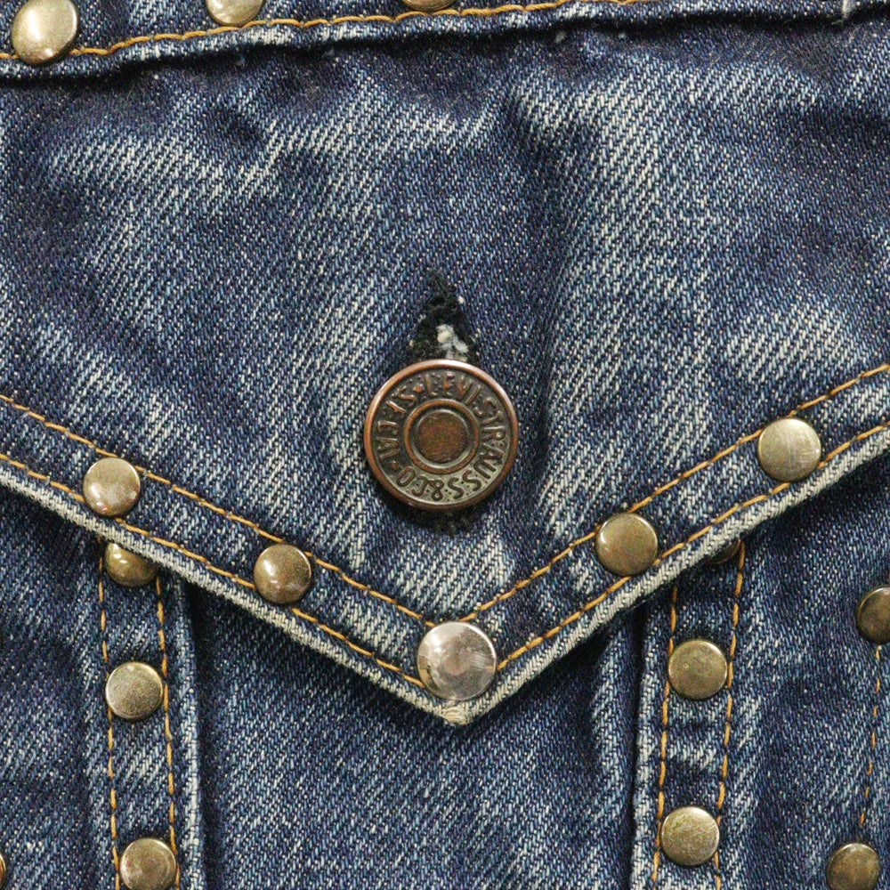 Levi's(リーバイス) 70s VINTAGE 70505 4th Studs Denim Jacket BIG E ヴィンテージ ボタン裏526 WPL423 スタッズ デニムジャケット インディゴ