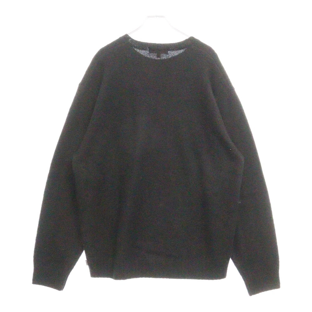 SUPREME(シュプリーム) 23AW Pilled Sweater ロゴ ウール クルーネックニットセーター ブラック