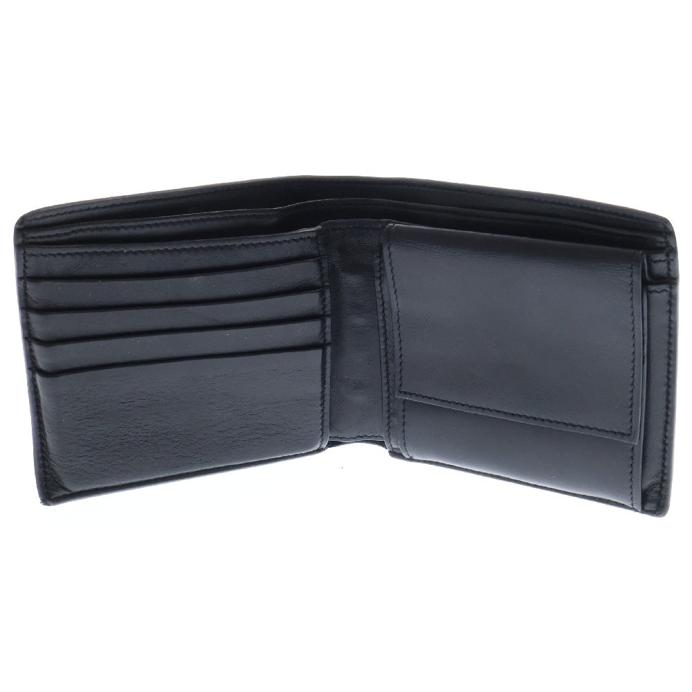 CELINE(セリーヌ) Calfskin Logo Leather Wallet 10C873BEN.38SI カーフスキン ロゴレザー ウォレット 二つ折り財布 ブラック