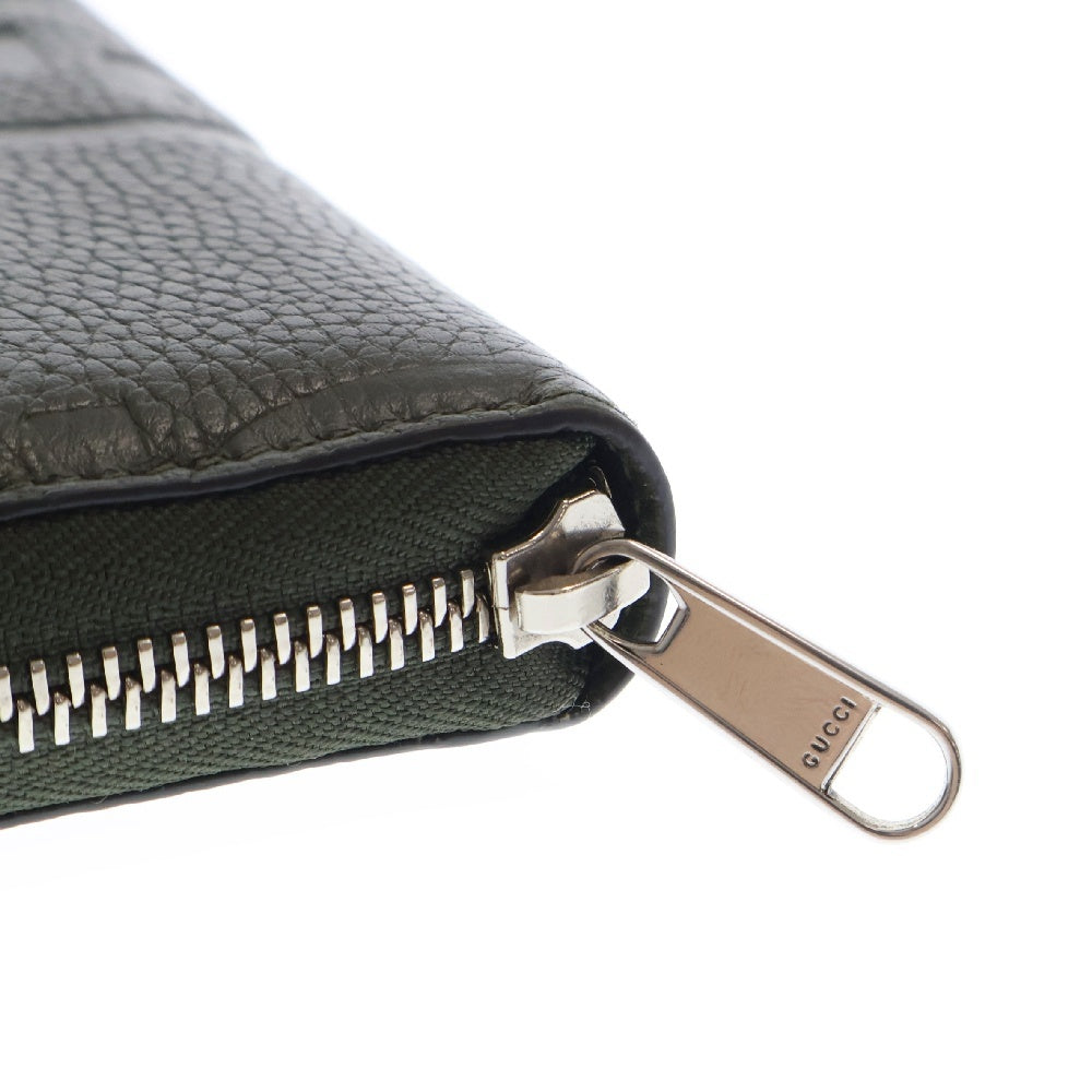 GUCCI(グッチ) Jumbo GG Logo Long Wallet 739484 ジャンボ GGロゴ 長袖財布 ウォレット グリーン