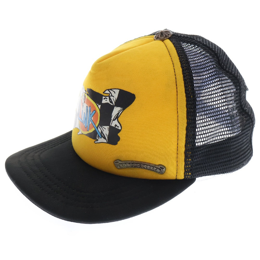CHROME HEARTS(クロムハーツ) ×MATTY BOY Sex Records Link Trucker Hat ×マッティボーイ セックスレコードリンクトラッカーハット メッシュキャップ 帽子 イエロー/ブラック
