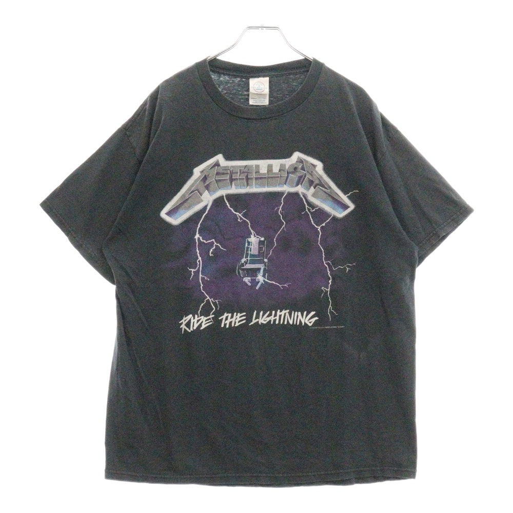 VINTAGE(ヴィンテージ) 90s VINTAGE METALLICA RIDE THE LIGHTNING TEE ヴィンテージ メタリカ デルタタグ ライドザライトニング クルーネック半袖Tシャツカットソー ブラック