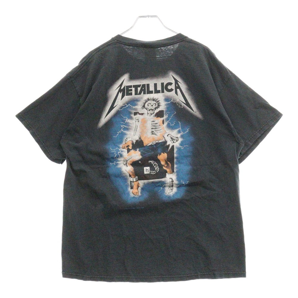 VINTAGE(ヴィンテージ) 90s VINTAGE METALLICA RIDE THE LIGHTNING TEE ヴィンテージ メタリカ デルタタグ ライドザライトニング クルーネック半袖Tシャツカットソー ブラック