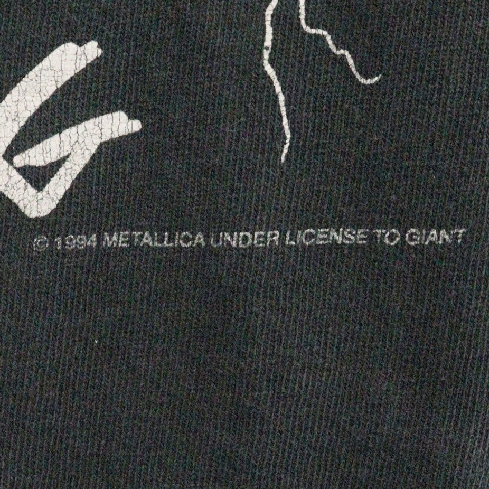 VINTAGE(ヴィンテージ) 90s VINTAGE METALLICA RIDE THE LIGHTNING TEE ヴィンテージ メタリカ デルタタグ ライドザライトニング クルーネック半袖Tシャツカットソー ブラック