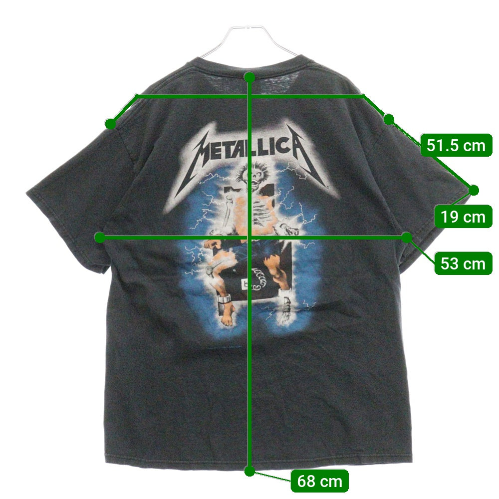 VINTAGE(ヴィンテージ) 90s VINTAGE METALLICA RIDE THE LIGHTNING TEE ヴィンテージ メタリカ デルタタグ ライドザライトニング クルーネック半袖Tシャツカットソー ブラック