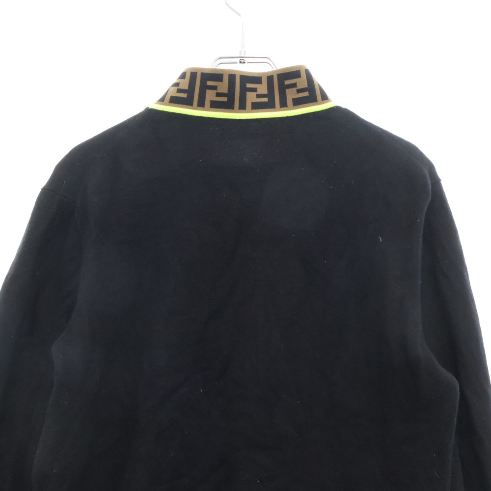 FENDI(フェンディ) FF Logo Sweater FFロゴ ズッカ柄 ハイネックセーター ニット ブラック FZZ411