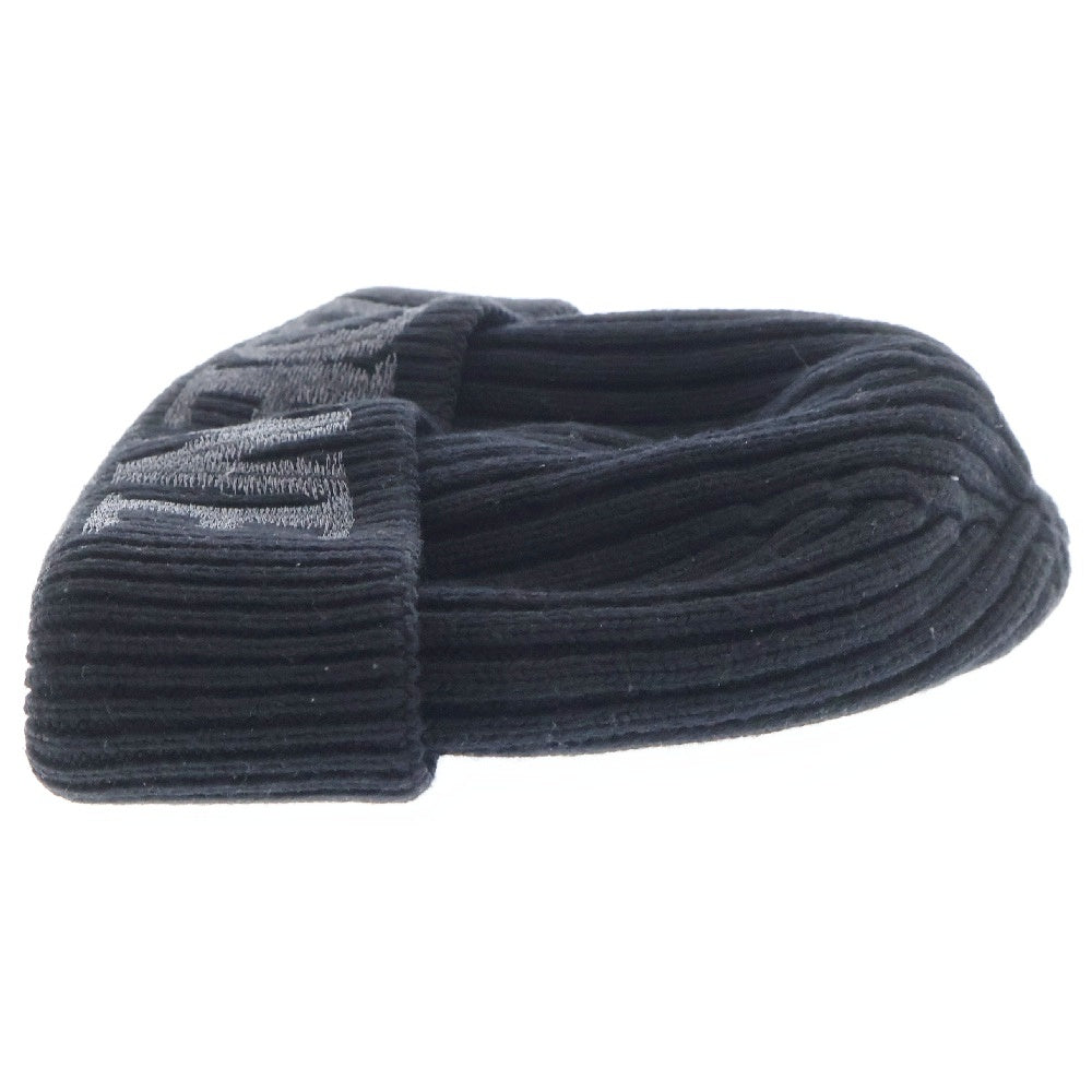 LOEWE(ロエベ) Wool Logo Beanie F540257X23 ウール ロゴビーニー ニット帽 ブラック
