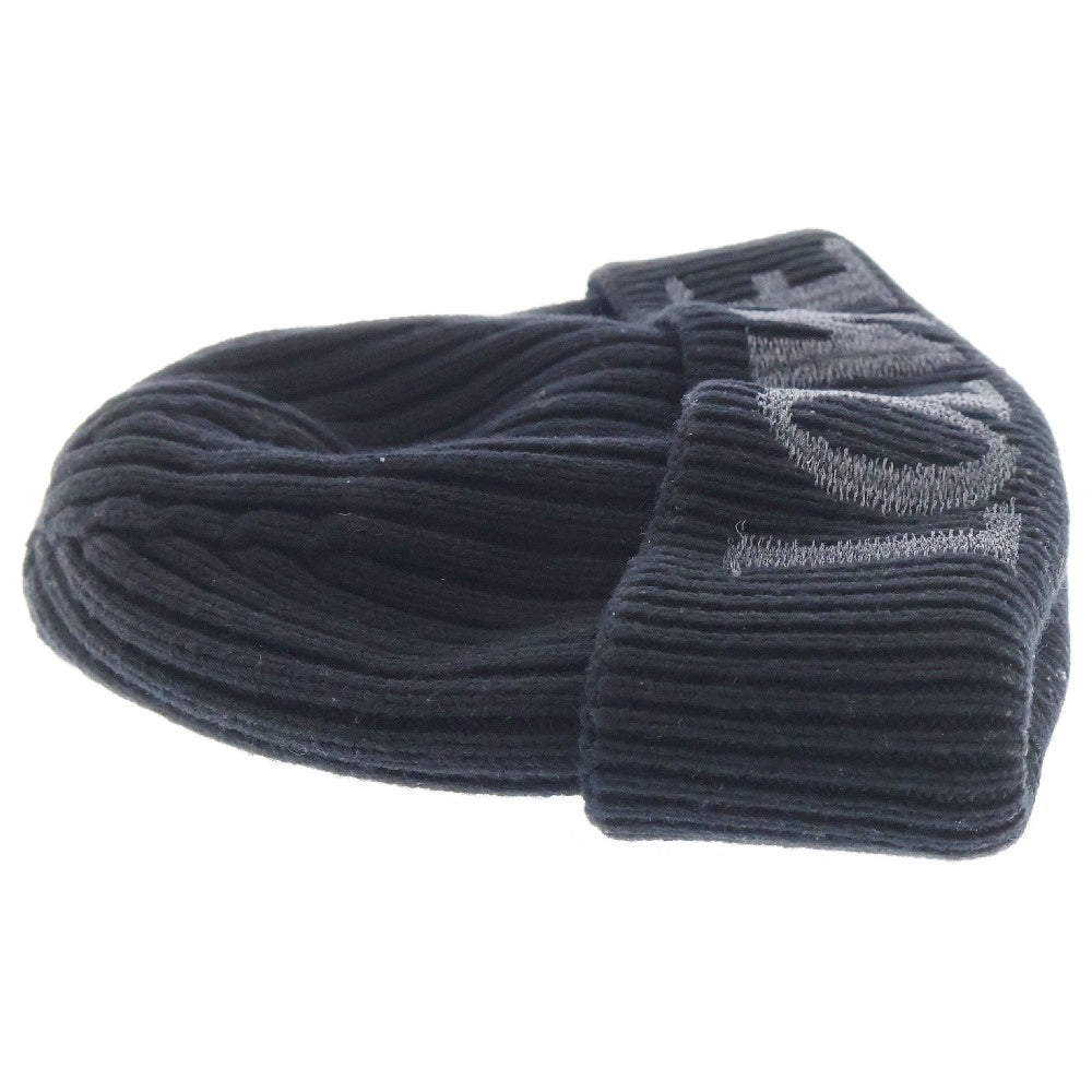 LOEWE(ロエベ) Wool Logo Beanie F540257X23 ウール ロゴビーニー ニット帽 ブラック