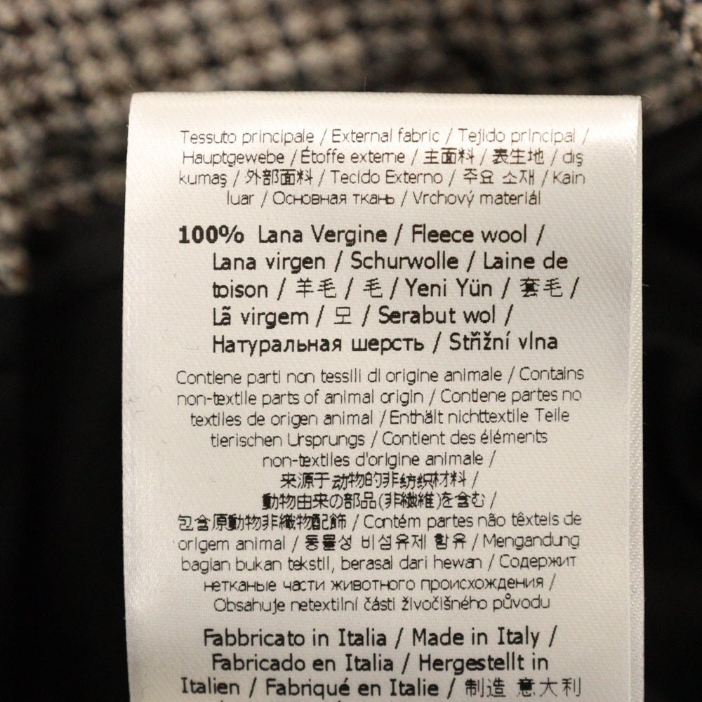 FENDI(フェンディ) 千鳥格子柄スラックスパンツ センタープレス ベージュ FB0479
