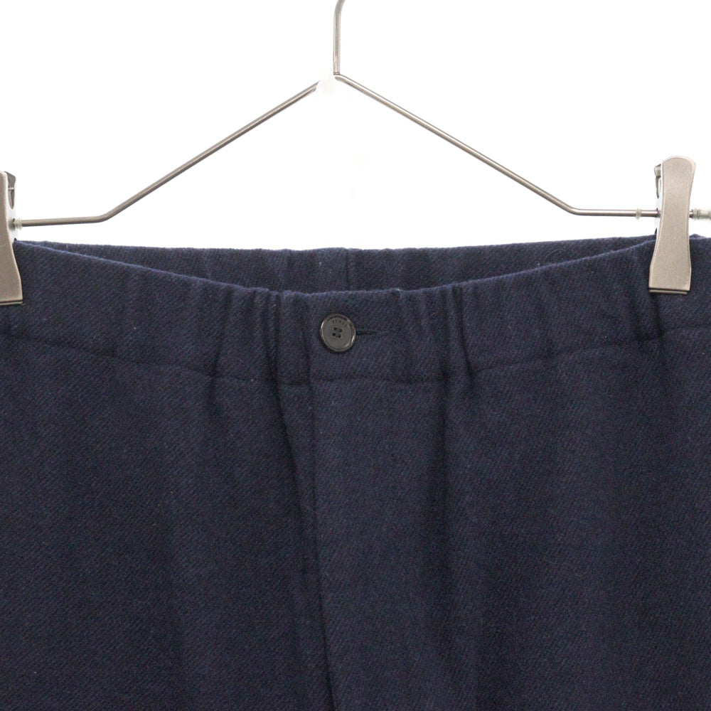 KENZO(ケンゾー) Wool Logo Patch Straight Pants FB65PA5001RB ウール ロゴパッチ ストレートパンツ ネイビー