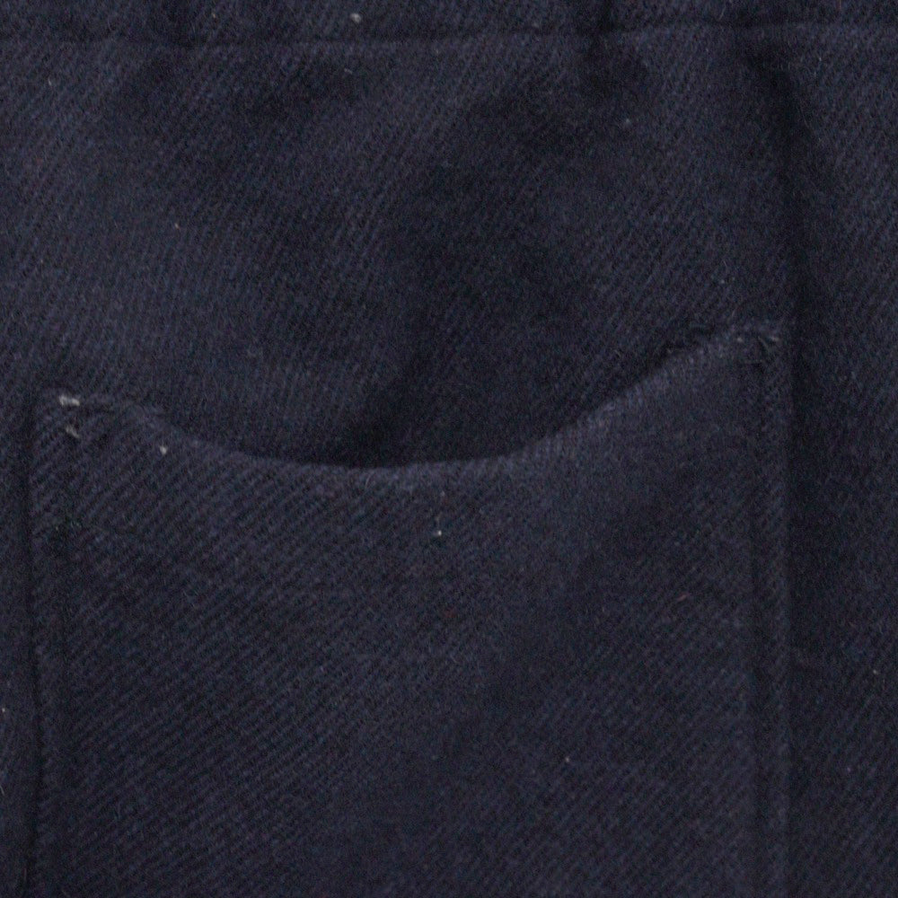 KENZO(ケンゾー) Wool Logo Patch Straight Pants FB65PA5001RB ウール ロゴパッチ ストレートパンツ ネイビー