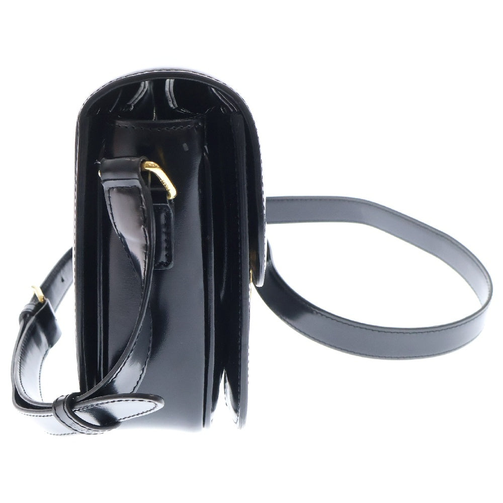 CELINE(セリーヌ) Classic triomphe shoulder bag クラシックトリオンフレザーショルダーバッグ ブラック 187363BF4.38NO