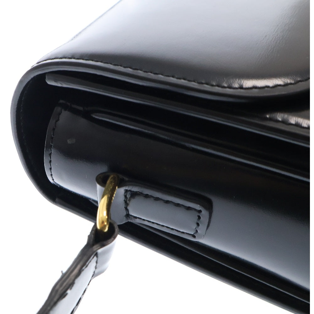 CELINE(セリーヌ) Classic triomphe shoulder bag クラシックトリオンフレザーショルダーバッグ ブラック 187363BF4.38NO
