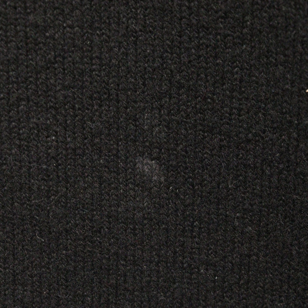CHROME HEARTS(クロムハーツ) SAILIN ON ZIP HD Cashmere Knit Zipup Hoodie セメタリークロス刺繍 カシミヤニットジップパーカー フーディ ブラック