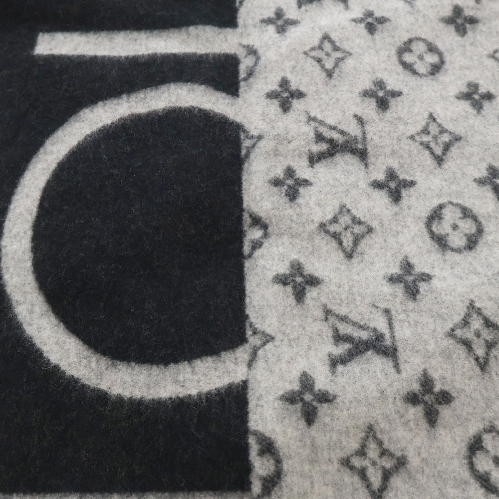 LOUIS VUITTON(ルイヴィトン) LV Logo Cashmere Scarf M70924 エシャルプ LVスプリット カシミヤ マフラー ストール ブラック/グレー
