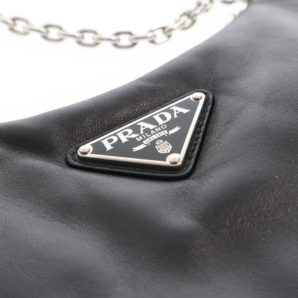 PRADA(プラダ) Re-Edition 2005 1BH204 リエディション レザー 2WAY ハンドバッグ ショルダーバッグ ブラック