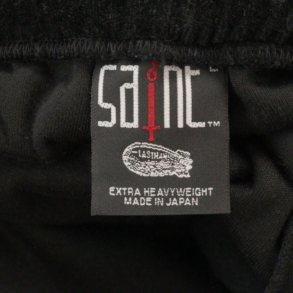 SAINT MICHAEL(セントマイケル) 25SS × LASTMAN LM__TRACK VELOUR PANTS ベロアトラックパンツ ブラック SM-HR8-0000-C35