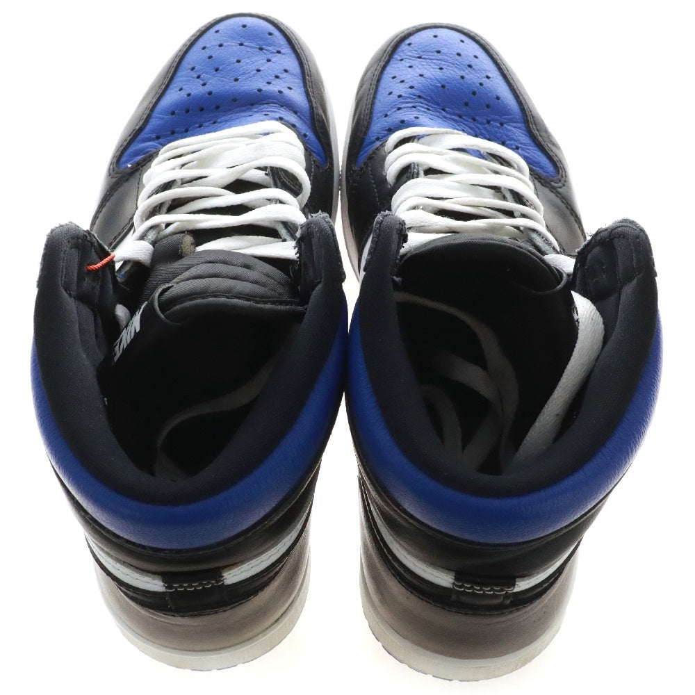 NIKE(ナイキ) AIR JORDAN1 RETRO HIGH OG ROYAL TOE 555088-041 エアジョーダン1 ロイヤルトゥ ハイカットスニーカー ホワイト/ブラック/ブルー US9.5/27.5cm