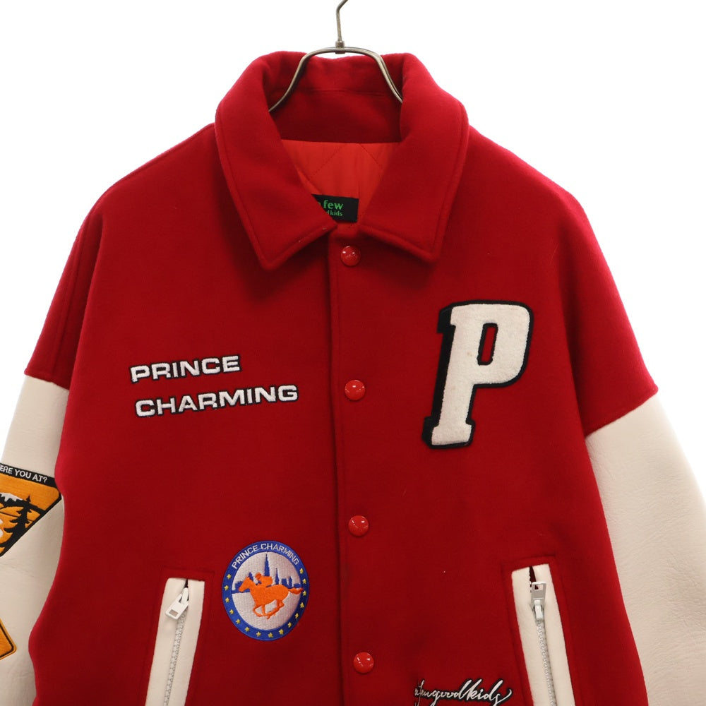 A FEW GOOD KIDS(アフュー グッド キッズ) PRINCE CHARMING JACKET プリンスチャーミングジャケット スタジャン レッド