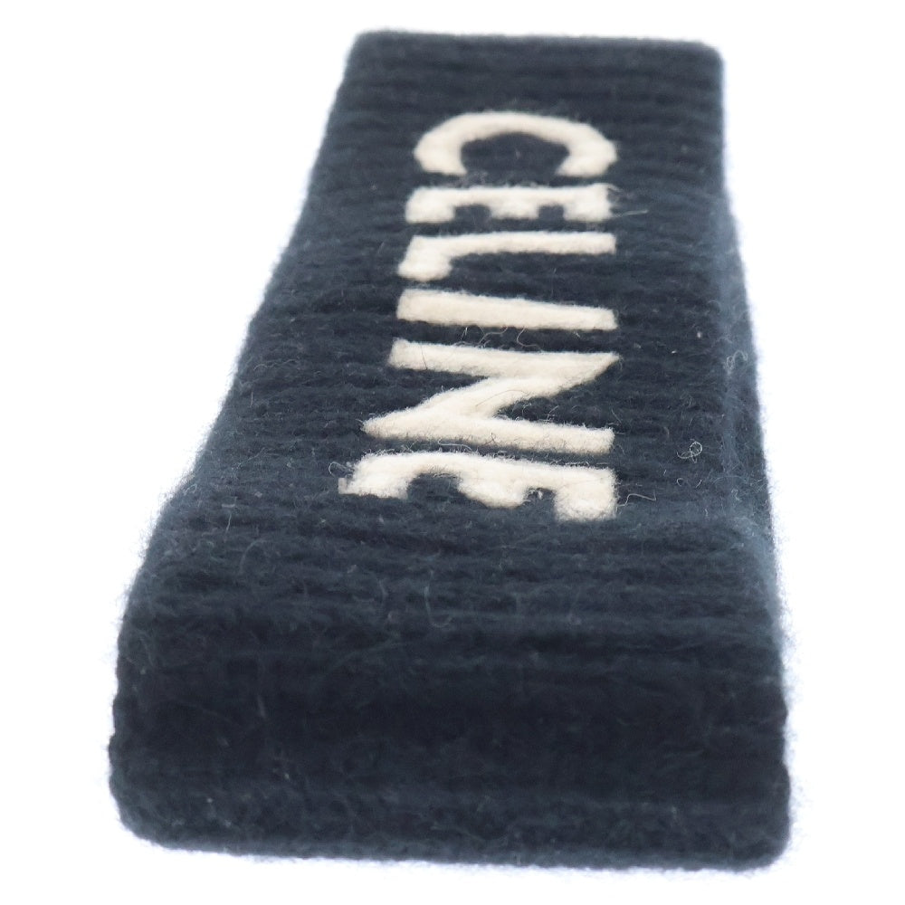 CELINE(セリーヌ) Logo Patch Hair Band 2A42R230O ロゴ ワッペン ヘアバンド ブラック