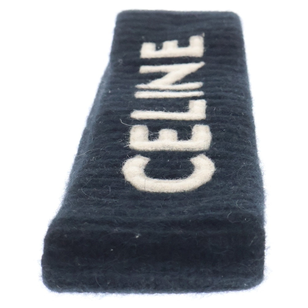 CELINE(セリーヌ) Logo Patch Hair Band 2A42R230O ロゴ ワッペン ヘアバンド ブラック