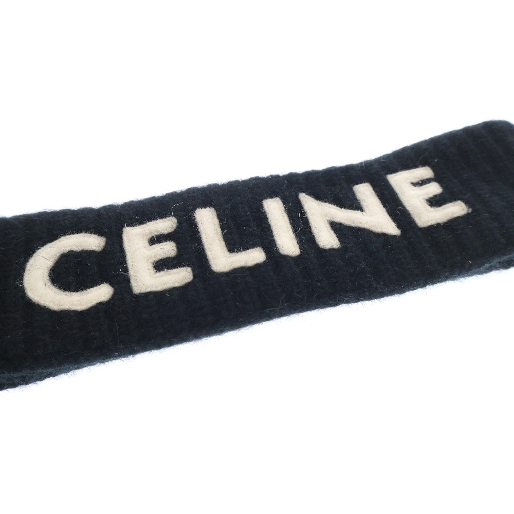 CELINE(セリーヌ) Logo Patch Hair Band 2A42R230O ロゴ ワッペン ヘアバンド ブラック