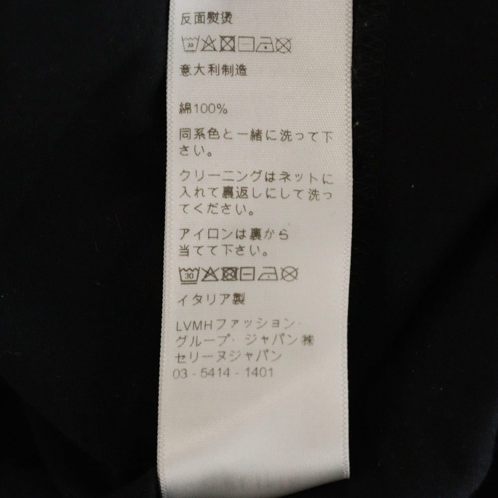 CELINE(セリーヌ) 21SS Bicolor Check Print Studs Logo Tee 2X839500O バイカラーチェックプリント スタッズ クルーネック半袖Tシャツカットソー ブラック/ホワイト
