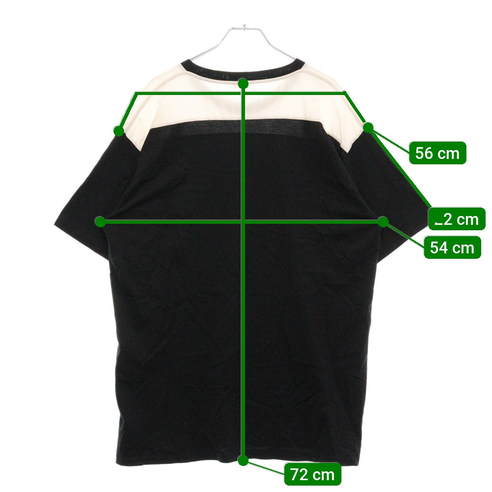 CELINE(セリーヌ) 21SS Bicolor Check Print Studs Logo Tee 2X839500O バイカラーチェックプリント スタッズ クルーネック半袖Tシャツカットソー ブラック/ホワイト