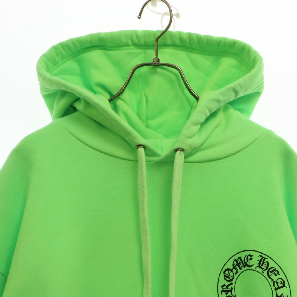 CHROME HEARTS(クロムハーツ) SWTSHRT PLVR マイアミ限定 バックホースシュープリント プルオーバーパーカー フーディ グリーン