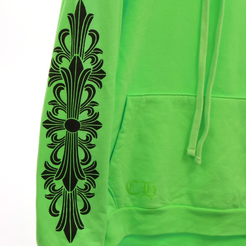 CHROME HEARTS(クロムハーツ) SWTSHRT PLVR マイアミ限定 バックホースシュープリント プルオーバーパーカー フーディ グリーン
