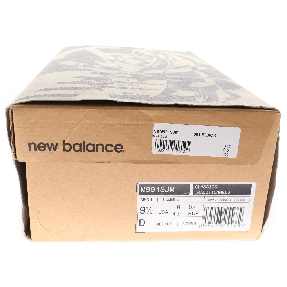 New Balance(ニューバランス) 21SS × SLAM JAM M991SJM ローカットスニーカー ブラック US9.5/27.5cm