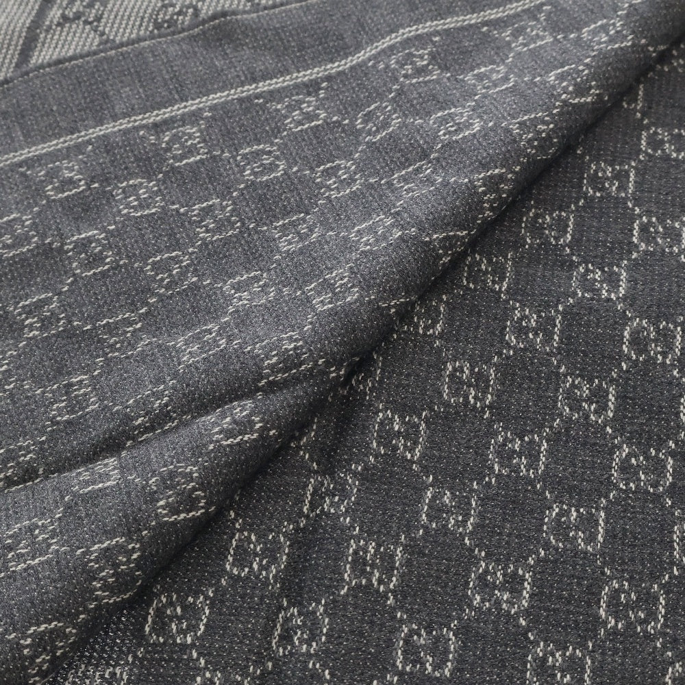 GUCCI(グッチ) GG Logo Stole 351786 4G200 1477 GGロゴ ストール マフラー グレー