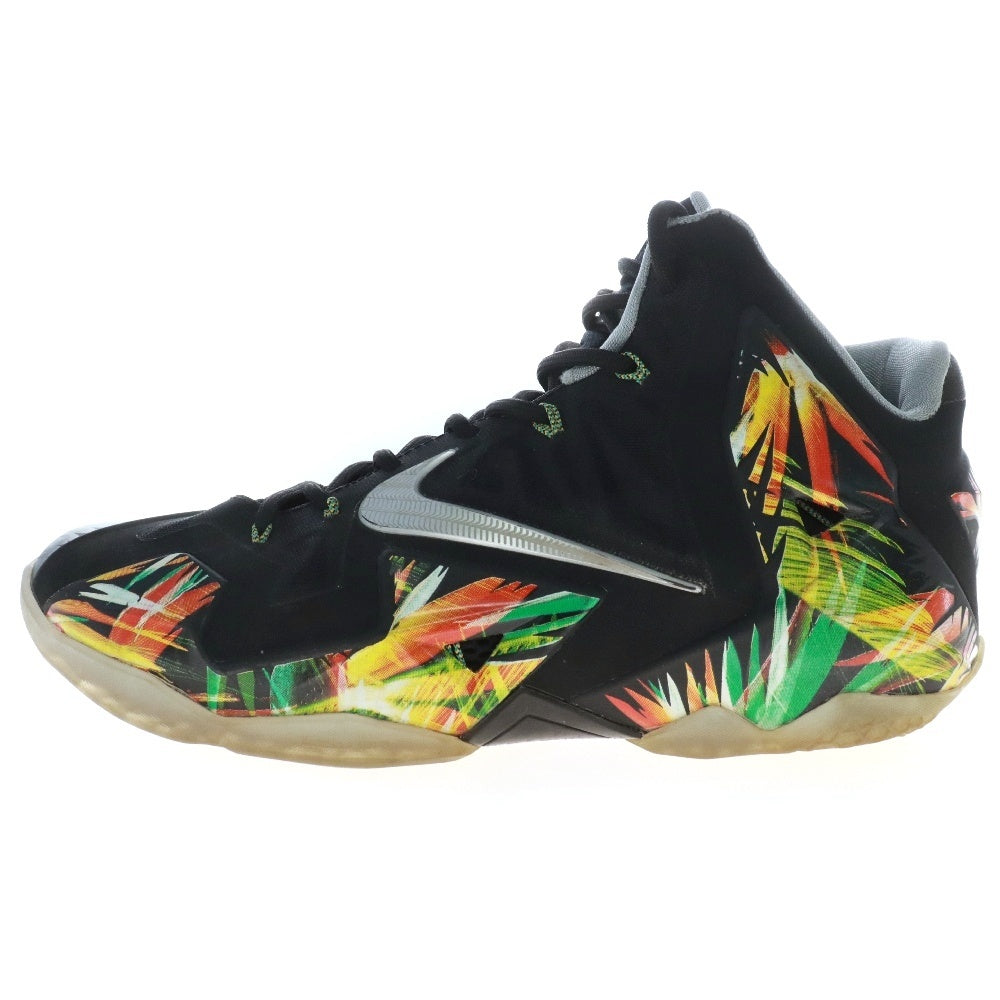 NIKE(ナイキ) 【観賞用 2013年製】 LEBRON 11 616175-006 EVERGLADES レブロン 11 ハイカットスニーカー マルチカラー