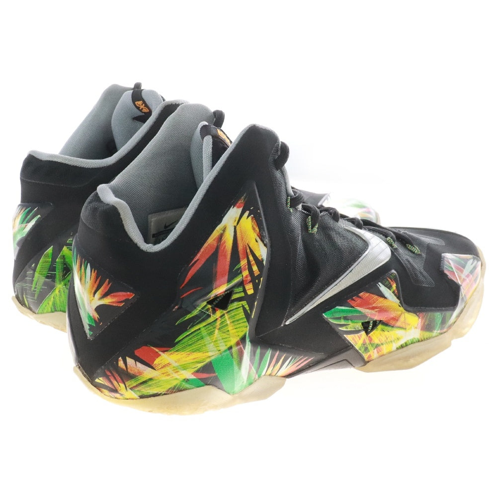 NIKE(ナイキ) 【観賞用 2013年製】 LEBRON 11 616175-006 EVERGLADES レブロン 11 ハイカットスニーカー マルチカラー