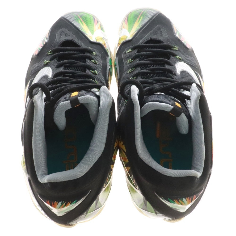 NIKE(ナイキ) 【観賞用 2013年製】 LEBRON 11 616175-006 EVERGLADES レブロン 11 ハイカットスニーカー マルチカラー