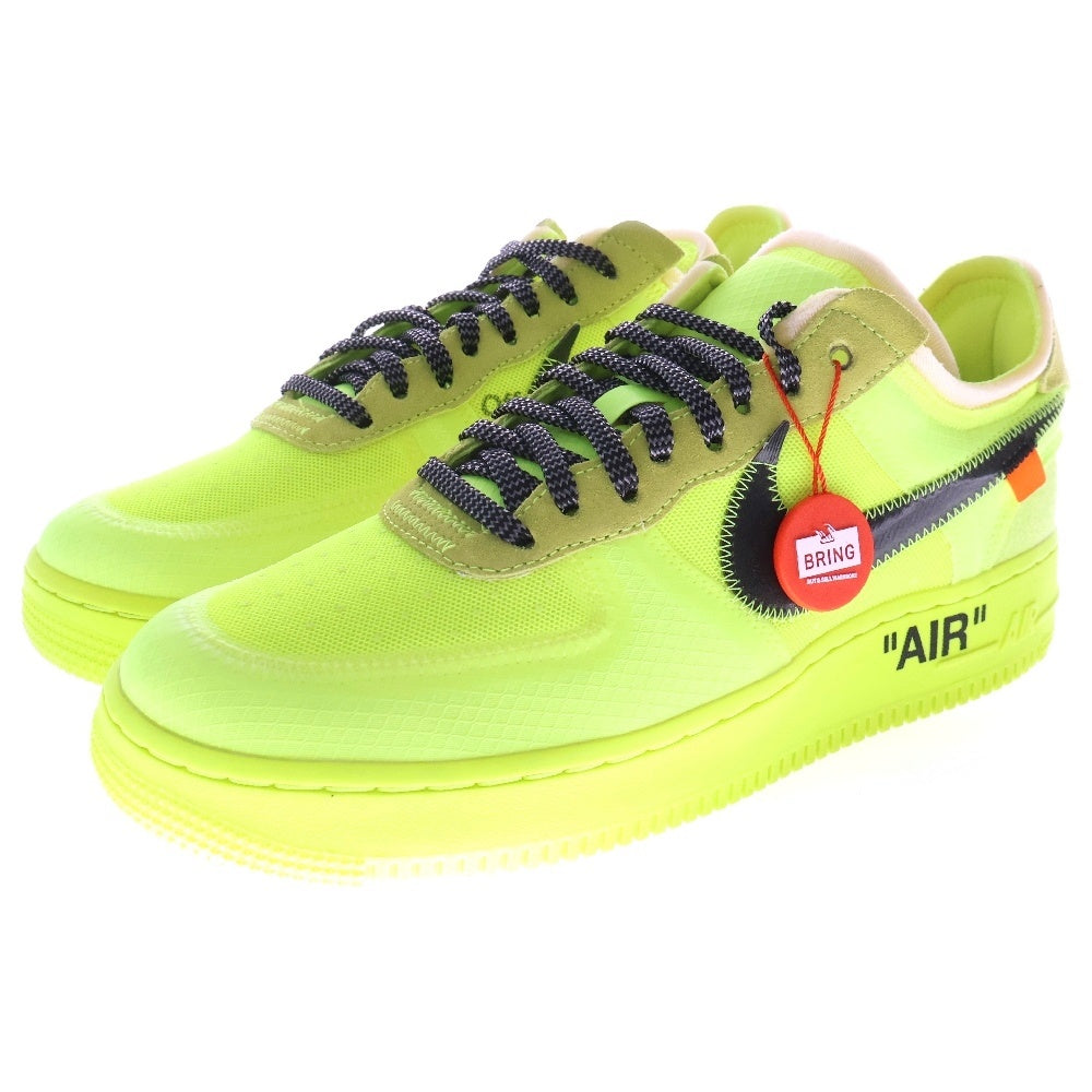NIKE(ナイキ) ×OFF-WHITE THE 10 AIR FORCE 1 LOW VOLT AO4606-700 オフホワイト エアフォース 1 ローカットスニーカー シューズ イエロー US9/27cm