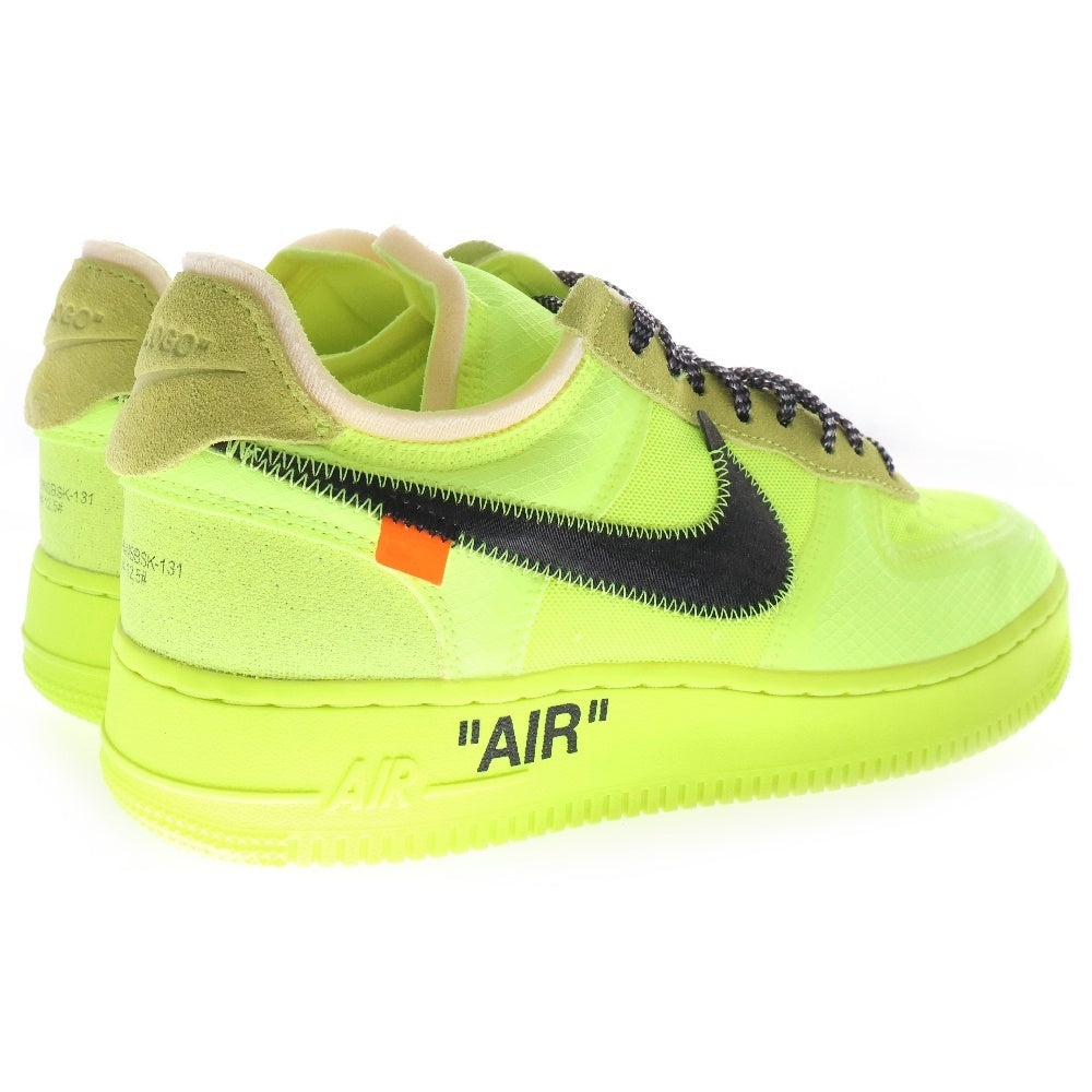 NIKE(ナイキ) ×OFF-WHITE THE 10 AIR FORCE 1 LOW VOLT AO4606-700 オフホワイト エアフォース 1 ローカットスニーカー シューズ イエロー US9/27cm