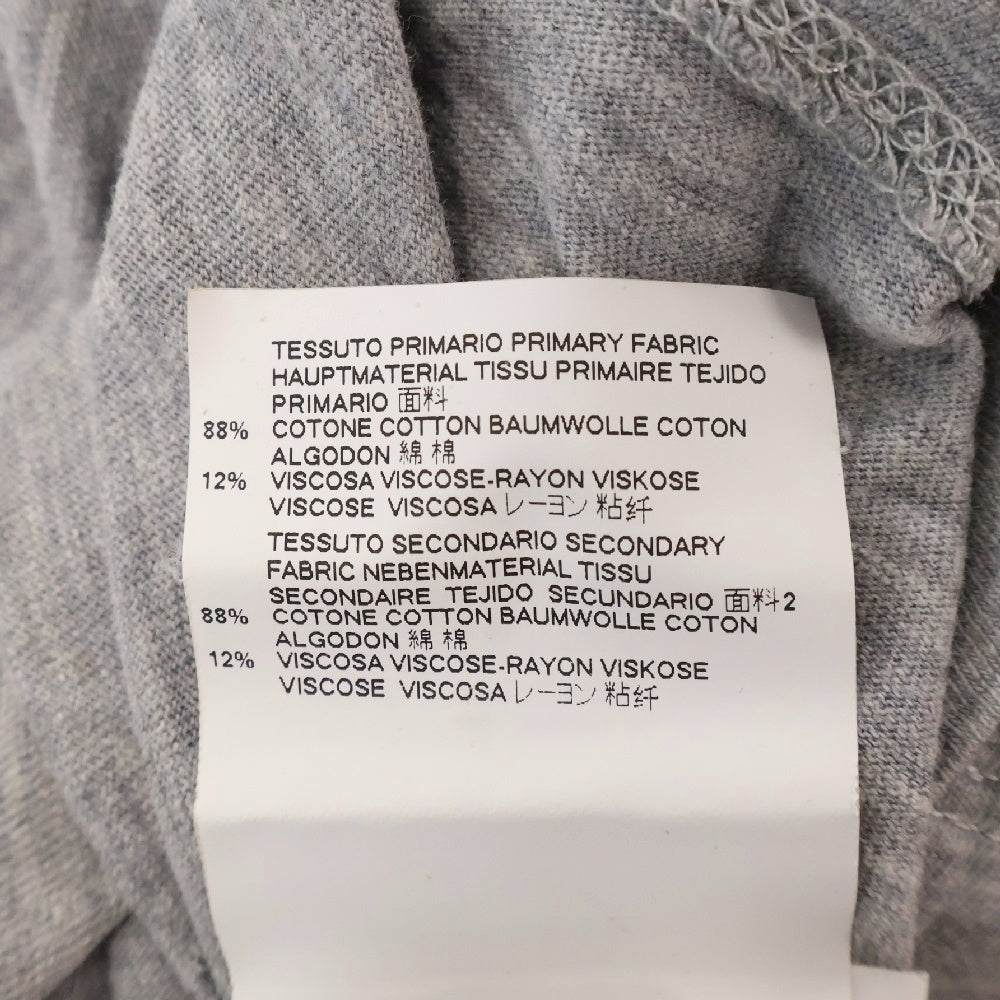 DSQUARED2(ディースクエアード) 18AW ダメージ加工 フロントロゴクルーネック半袖Tシャツカットソー グレー S74GD0432 S22146