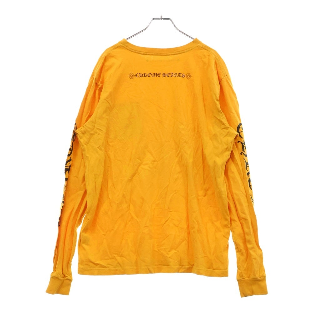 CHROME HEARTS(クロムハーツ) Mustard Arm Logo L/S Tee マスタードアームロゴ ロングスリーブクルーネック長袖Tシャツカットソー ロンT マスタード