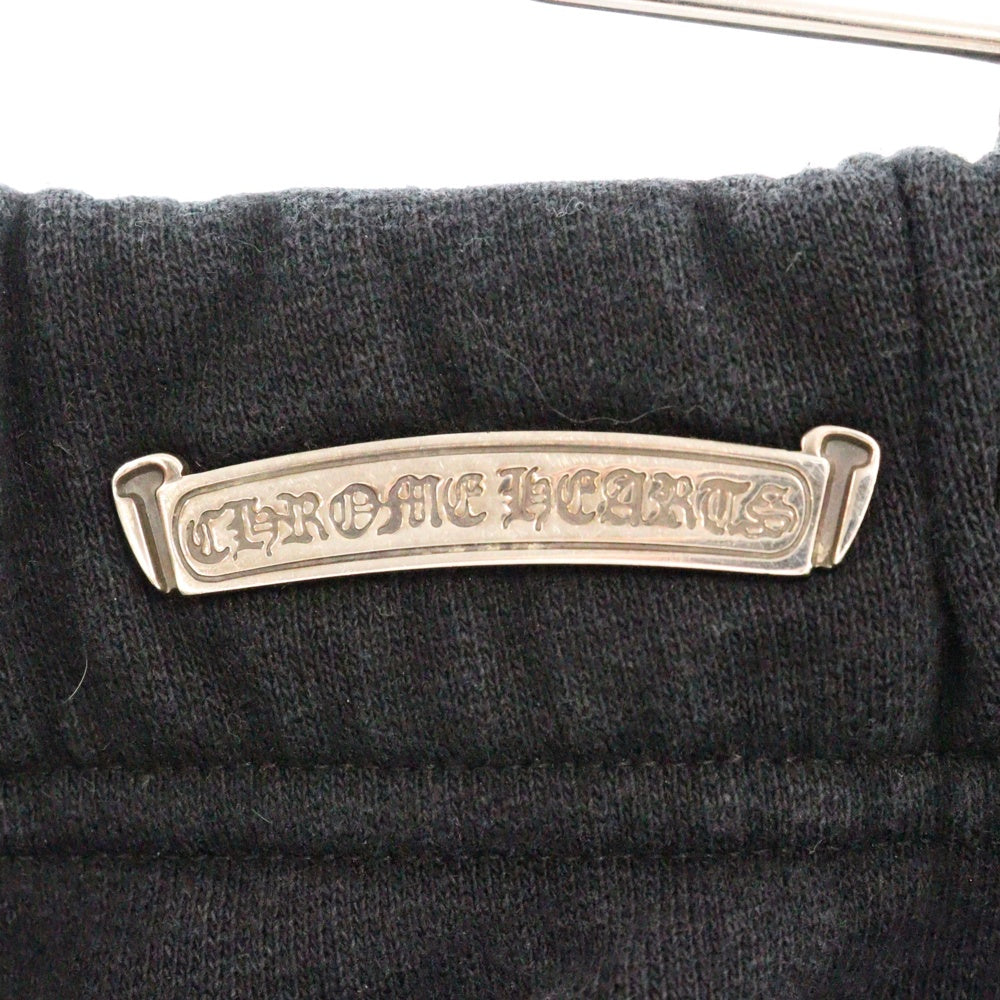 CHROME HEARTS(クロムハーツ) SAILIN Y NOT Cemetery Cross Sweat Pants ワイノットセメタリークロス刺繍 スウェットパンツ ブラック