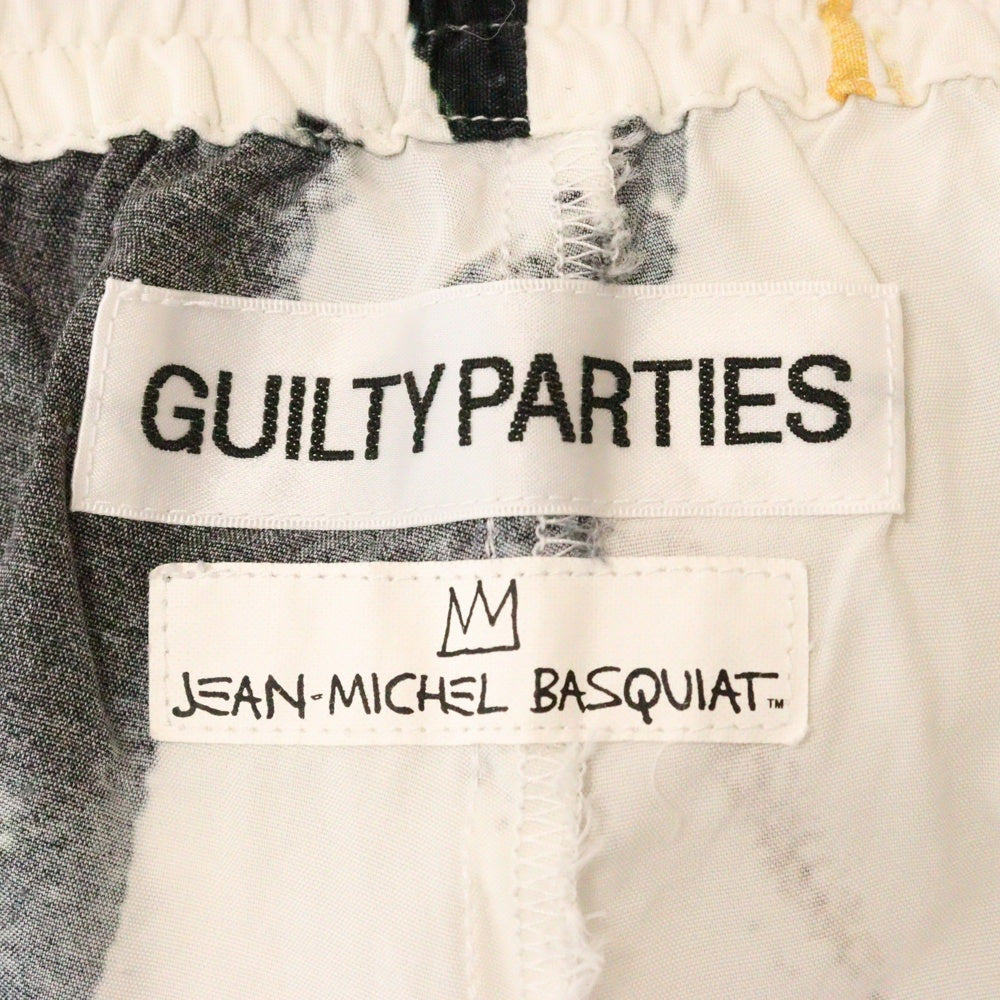 WACKO MARIA(ワコマリア) 23SS ×JEAN MICHEL BASQUIAT/HAWAIIAN SHORTS(TYPE-2) ジャンミシェルバスキア 総柄ショートパンツ ホワイト BASQUIAT-WH-HI18