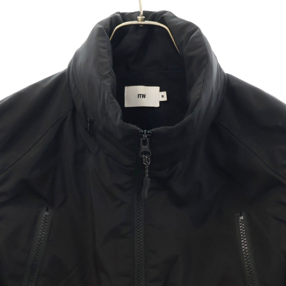 FTW(エフティーダブリュー) ZIP UP NYLON VEST ジップアップナイロンベスト ブラック FT002104BW