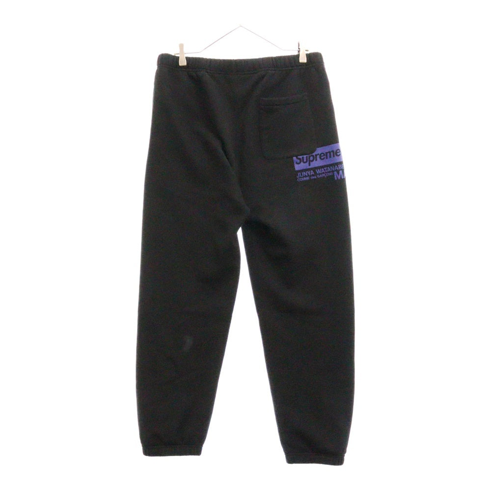 SUPREME(シュプリーム) 21AW ×JUNYA WATANABE SWEATPANTS ジュンヤワタナベ ロゴスウェットパンツ ブラック/ブルー