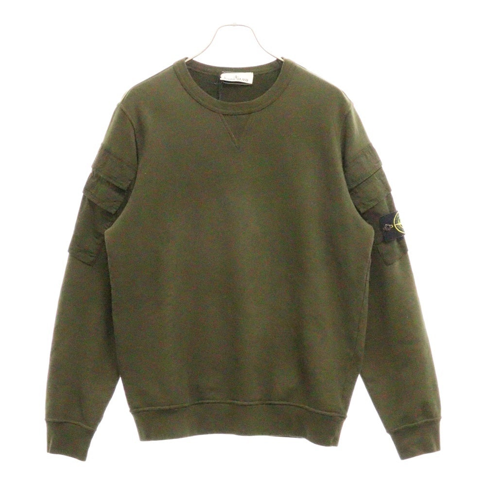 STONE ISLAND(ストーンアイランド) SWEAT SHIRTS ロゴワッペン付きスウェットトレーナー グリーン 791560577