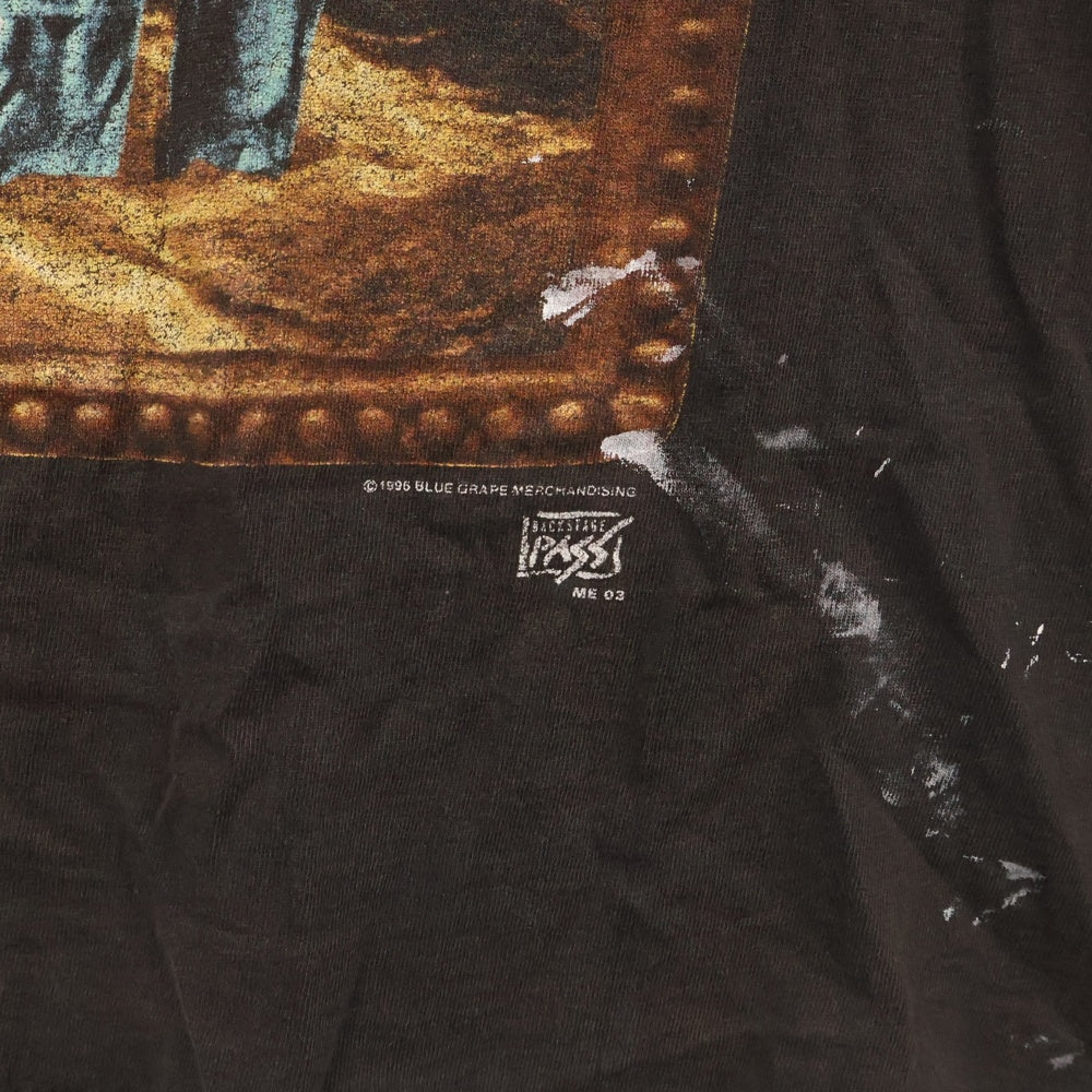 VINTAGE(ヴィンテージ) 90s I MOTHER ESRTH T-Shrts アイマザーアース Hanesタグ クルーネック半袖Tシャツカットソー ブラック