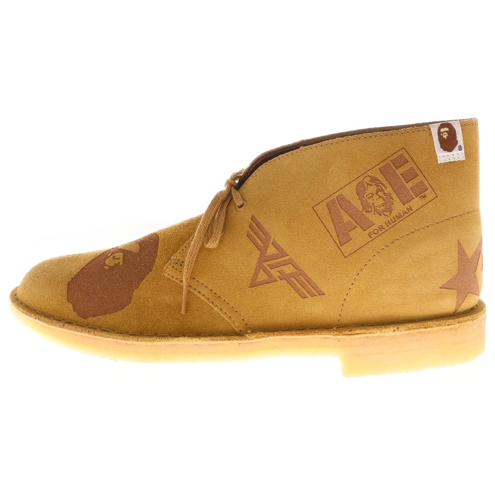 A BATHING APE(アベイシングエイプ) ×Clarks Desert Boot クラークス デザートブーツ ベージュ